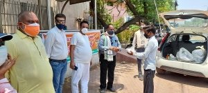 भाजपा की पंडित दीनदयाल उपाध्याय रसोई से पांचवे दिन भी अनवरत भोजन सेवा कार्य जारी