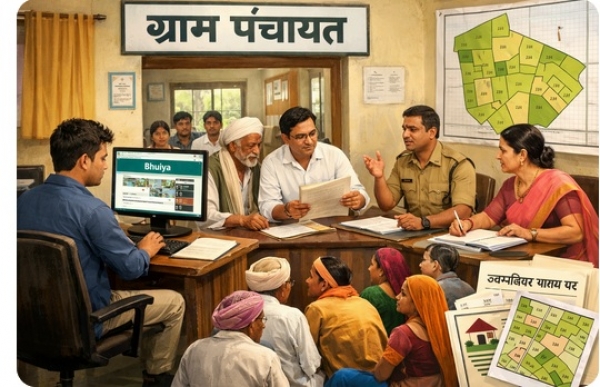 ग्राम पंचायत से होगा अविवादित नामांतरण एवं बटवारें का निराकरण