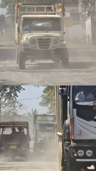 बस्तर सांसद के गृहग्राम के मुख्य मार्ग पर PMGSY की लापरवाही से जनता बेहाल