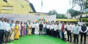 जिला सहकारी केंद्रीय बैंक राजनांदगांव में ध्वजारोहण कर मनाया गया स्वतंत्रता दिवस