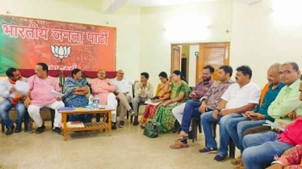 दुर्ग शहर विधानसभा में विशेष जनसंपर्क अभियान के लिए बनी रणनीति