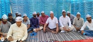 नहीं हुआ अंडरब्रिज का अभी तक उद्घाटन  आम आदमी पार्टी ने झेड़ा आन्दोलन  दुर्ग के दोनों अंडर ब्रिज खुलवाने हेतु आम आदमी पार्टी दुर्ग का धरना