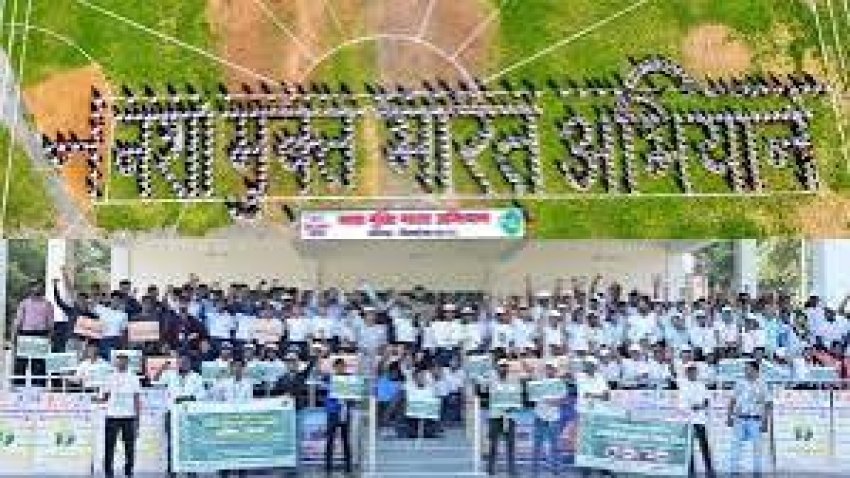'सेवा संकल्प' से 'सशक्त समाज' की ओर :सारंगढ़ में मानव श्रृंखला और नुक्कड़ नाटक के जरिए गूंजा नशा मुक्त भारत का संदेश