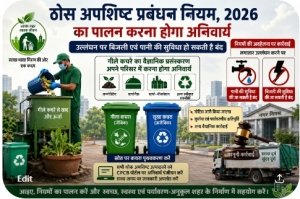 ठोस अपशिष्ट प्रबंधन नियमों का पालन अनिवार्य, उल्लंघन पर बिजली-पानी की सुविधा हो सकती है बंद