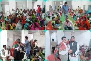नगर निषाद समाज के मासिक बैठक में शेरपा जी के जन्मदिन मनाया गया
