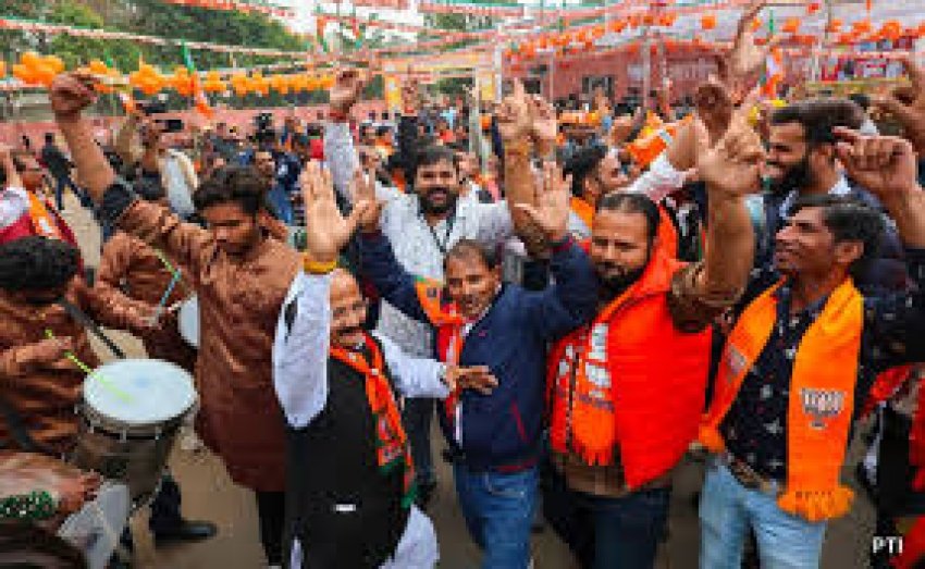 जीत से पहले जोरदार जश्न की तैयारी में जुटी बीजेपी, भव्य रोड शो निकलेगा; जुटेंगे देशभर के कार्यकर्ता