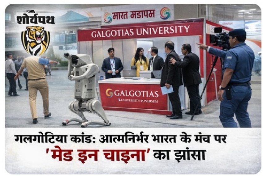 “गलगोटिया यूनिवर्सिटी ने गिराया देश का मान: एआई समिट में फर्जी स्वदेशी प्रदर्शन”