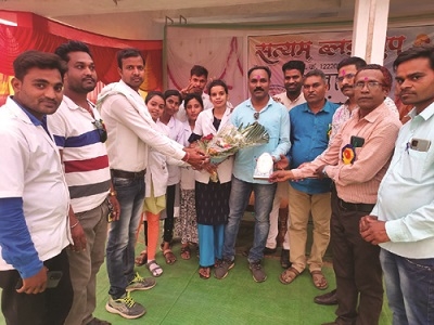 जोशीलमती में युनुस ब्लड डोनेशन ग्रुप का हुआ सम्मान