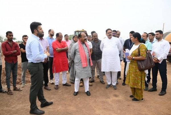 उप मुख्यमंत्री अरुण साव ने इंटिग्रेटेड स्पोर्ट्स स्टेडियम का किया स्थल निरीक्षण, कुछ दिनों पहले शुरू हुआ है काम