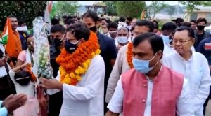 अखिल भारतीय कांग्रेस कमेटी के सचिव/प्रदेश सह प्रभारी का स्वागत