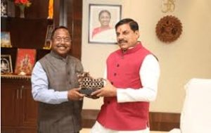 आदिम जाति विकास मंत्री रामविचार नेताम ने मध्यप्रदेश के मुख्यमंत्री डॉ. मोहन यादव से की मुलाकात