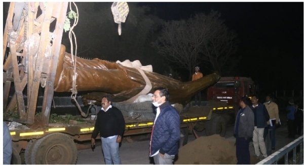 शहीद भगत सिंह की प्रतिमा पहुंची भिलाई, महापौर यादव ने लिया जायजा