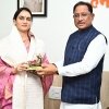 मुख्यमंत्री विष्णु देव साय ने वॉटर वुमन शिप्रा पाठक का किया सम्मान