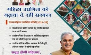 राज्य महिला उद्यमिता नीति 2023-28: chhattisgarh 