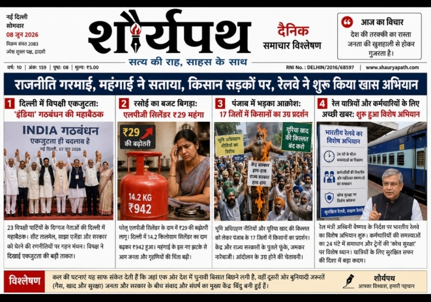 विशेष बुलेटिन: राष्ट्रीय घटनाक्रम (09 जून 2026) सियासी हलचल, महंगाई की मार और किसान आंदोलन: कल दिनभर देश में रहीं ये बड़ी सुर्खियां