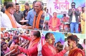 मुख्यमंत्री विष्णुदेव साय ने अपने गृह ग्राम बगिया में ग्रामीणों संग हर्षोल्लास से मनाई होली
