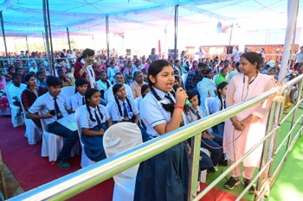 जब एक बालिका ने दिया सीएम बघेल को दिल से धन्यवाद ....