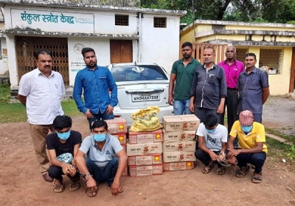 आबकारी विभाग की कार्रवाई, अवैध मदिरा जप्त