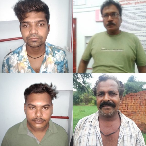 अवैध रूप से शराब बिक्री हेतु रखें रंगे हाथ पकड़ाए 04 आरोपी