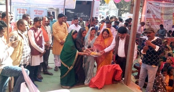 ग्राम कोना, हरदीबांध, सरईपतेरा और झझपुरीखुर्द में संकल्प यात्रा शिविर आयोजित