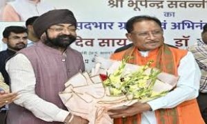 मुख्यमंत्री विष्णु देव साय क्रेडा के नवनियुक्त अध्यक्ष श्री भूपेंद्र सवन्नी के पदभार ग्रहण समारोह में हुए शामिल