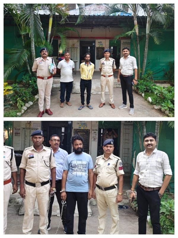 सनौद पुलिस की दो मामलों में कार्रवाई, चोरी के सोने समेत दो आरोपी गिरफ्तार