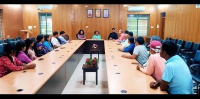पत्रकारिता विश्वविद्यालय में राष्ट्रीय मानवाधिकार आयोग के विशेष पर्यवेक्षक :प्रो. कन्हैया त्रिपाठी का दौरा