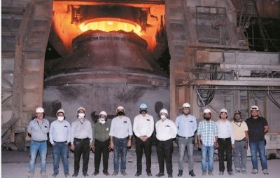 एसएमएस.3 ने बनाया कन्वर्टर लाइनिंग लाइफ में कीर्तिमान ,दूसरे कैम्पेन में सात हजार हीट्स का हुअस निरंतर उत्पादन