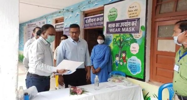 कलेक्टर ने किया ड्राई रन का मुआयना ,व्यवस्थाओं का जायजा लेकर जताया संतोष