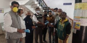 कैट परिवार द्वारा मास्क पहनने हेतु जन जागरूकता अभियान जारी