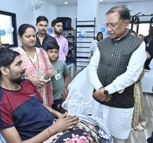 सीएम साय ने न्यूरो स्पाइन रिहैबिलिटेशन सेंटर का किया शुभारंभ