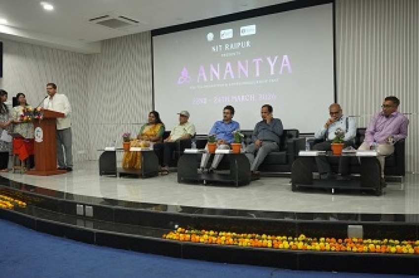 मध्य भारत का सबसे बड़ा टेक फेस्ट बना ‘अनंत्य 2026’: NIT रायपुर में नवाचार, स्टार्टअप और तकनीक का महाकुंभ शुरू