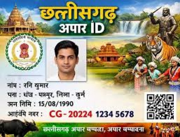 छत्तीसगढ़ अपार आईडी निर्माण में अग्रणी:बड़े राज्यों में सर्वाधिक प्रतिशत उपलब्धि