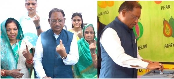 मुख्यमंत्री साय ने पंचायत चुनाव के तीसरे चरण में किया मतदान परिवार संग लोकतंत्र के महापर्व में निभाई भागीदारी