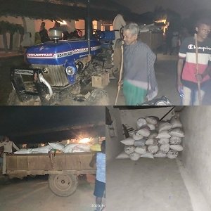कालाबाजारी : पीडीएस चावल की बड़ी खेप को पकड़ा गुलाबी गैंग ने