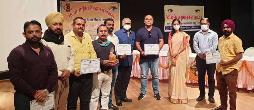 अच्छी खबर : नवदृष्टि फाउंडेशन के सदस्यों का राजधानी में सम्मान