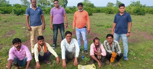 राजनांदगांव पुलिस की कार्यवाही : पांच जुआरी चढ़े पुलिस के हत्थे