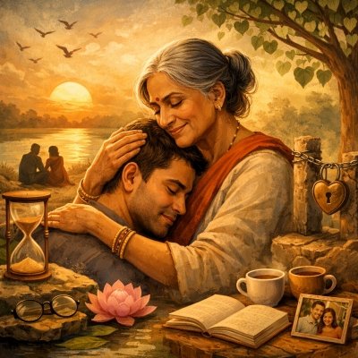 बड़ी उम्र की औरत का प्यार: शोर नहीं, सुकून है ....