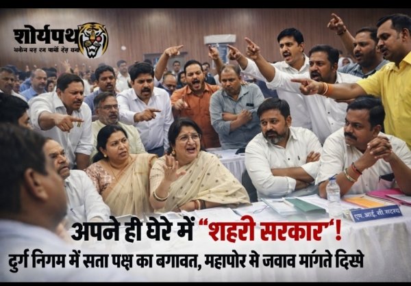 &ldquo;अपने ही घेरे में &lsquo;शहरी सरकार&rsquo;! दुर्ग निगम में सत्ता पक्ष का बगावत, महापौर से जवाब मांगते दिखे अपने ही पार्षद&rdquo;