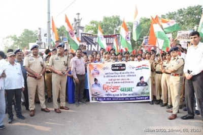 &ldquo;राष्ट्रीय सुरक्षा के लिए नागरिक&rdquo; कार्यक्रम के तहत भव्य तिरंगा यात्रा आयोजित