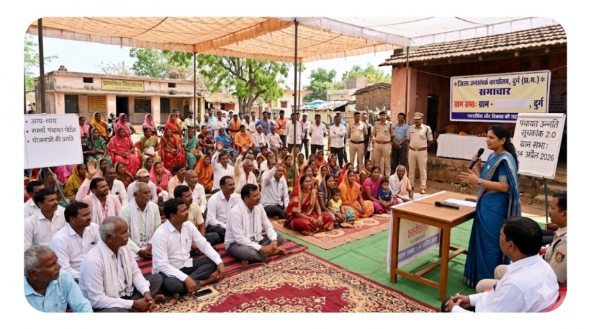 दुर्ग जिले की सभी ग्राम पंचायतों में गूँजेगी जनता की आवाज़, विकास और पारदर्शिता पर होगी आर-पार की चर्चा