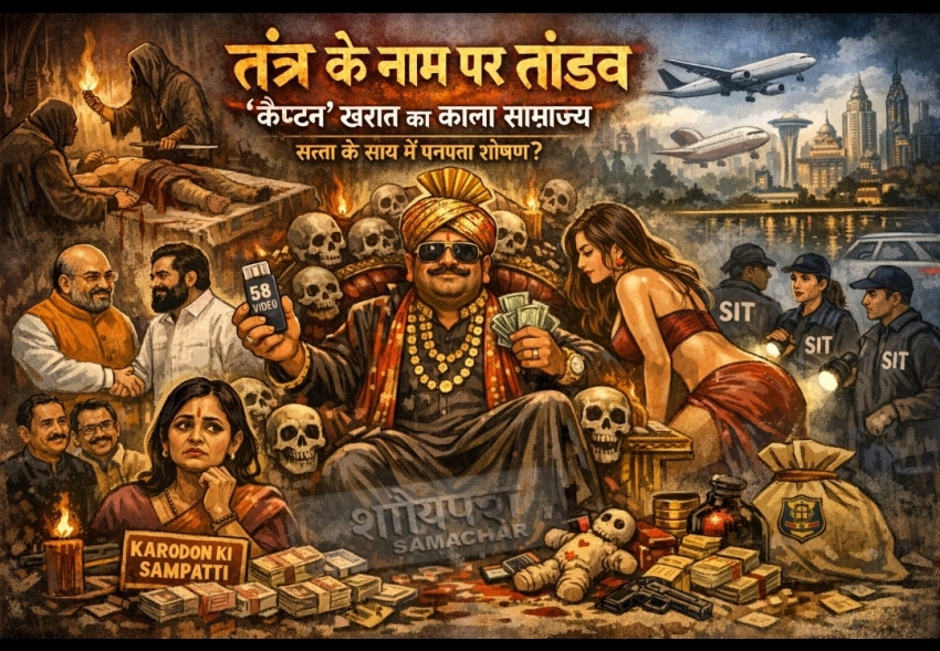 “तंत्र के नाम पर तांडव: ‘कैप्टन’ खरात का काला साम्राज्य बेनकाब, सत्ता के साए में पनपता रहा शोषण?”