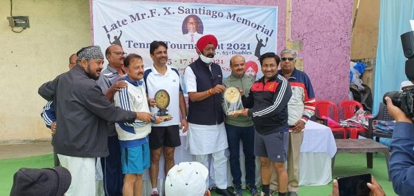 45 प्लस डबल्स  में सूर्यकांत खण्डेलवाल-सचेत पारख  रहे विनर