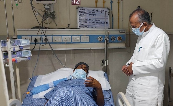 गृहमंत्री  ने ली अर्जुन हिरवानी के स्वास्थ्य की जानकारी