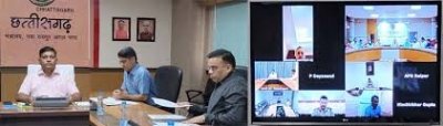 छत्तीसगढ़ विधानसभा के रजत जयंती वर्ष के अवसर पर भारत की राष्ट्रपति माननीय द्रोपदी मुर्मु के छत्तीसगढ़ प्रवास के दौरान आवश्यक व्यवस्थाएं सुनिश्चित करने के लिए मुख्य सचिव श्री अमिताभ जैन ने मंत्रालय महानदी भवन में उच्च स्तरीय बैठक ली