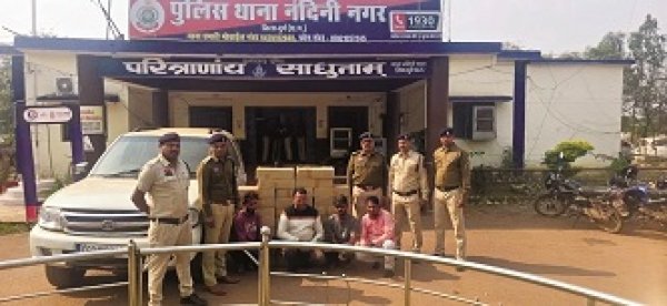 नंदिनी नगर पुलिस की कार्रवाई में 4 आरोपी गिरफ्तार