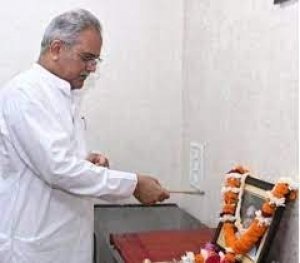 मुख्यमंत्री ने शहीद श्री नंद कुमार पटेल को उनकी  जयंती पर याद किया
