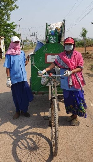 नवागांव सेनीटेशन पार्क में व्यवस्थित तरीके से किया जा रहा शहर की स्वच्छता के लिए कार्य