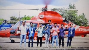 10 वी बोर्ड के टॉपर पंकज साहू ने हेलीकॉप्टर से भरी सपनों की उड़ान