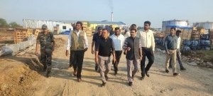 गन्ना पर आधारित इथेनॉल उद्योग का निर्माण कार्य लगभग 80 प्रतिशत पूरा, कलेक्टर ने निर्माण कार्यो में और तेजी लाने के दिए निर्देश